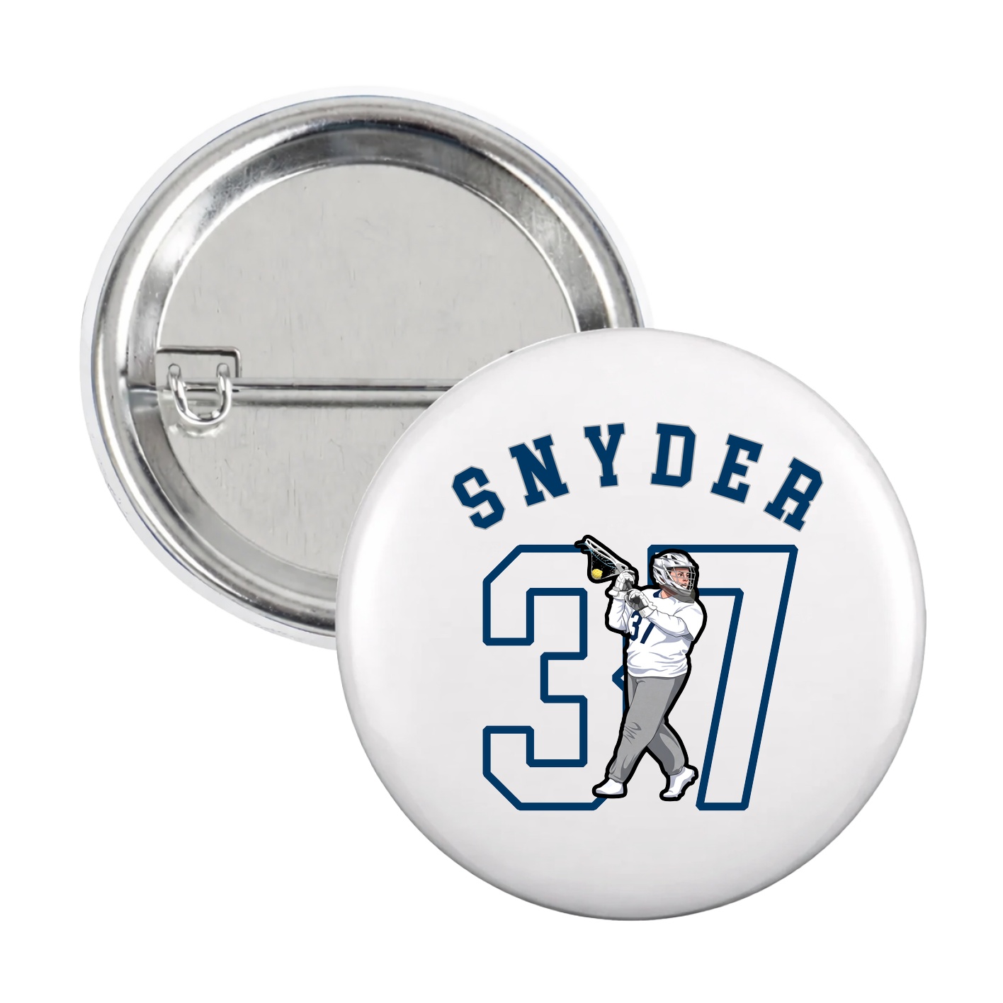 Game Day Button — Shirsey Arch in White