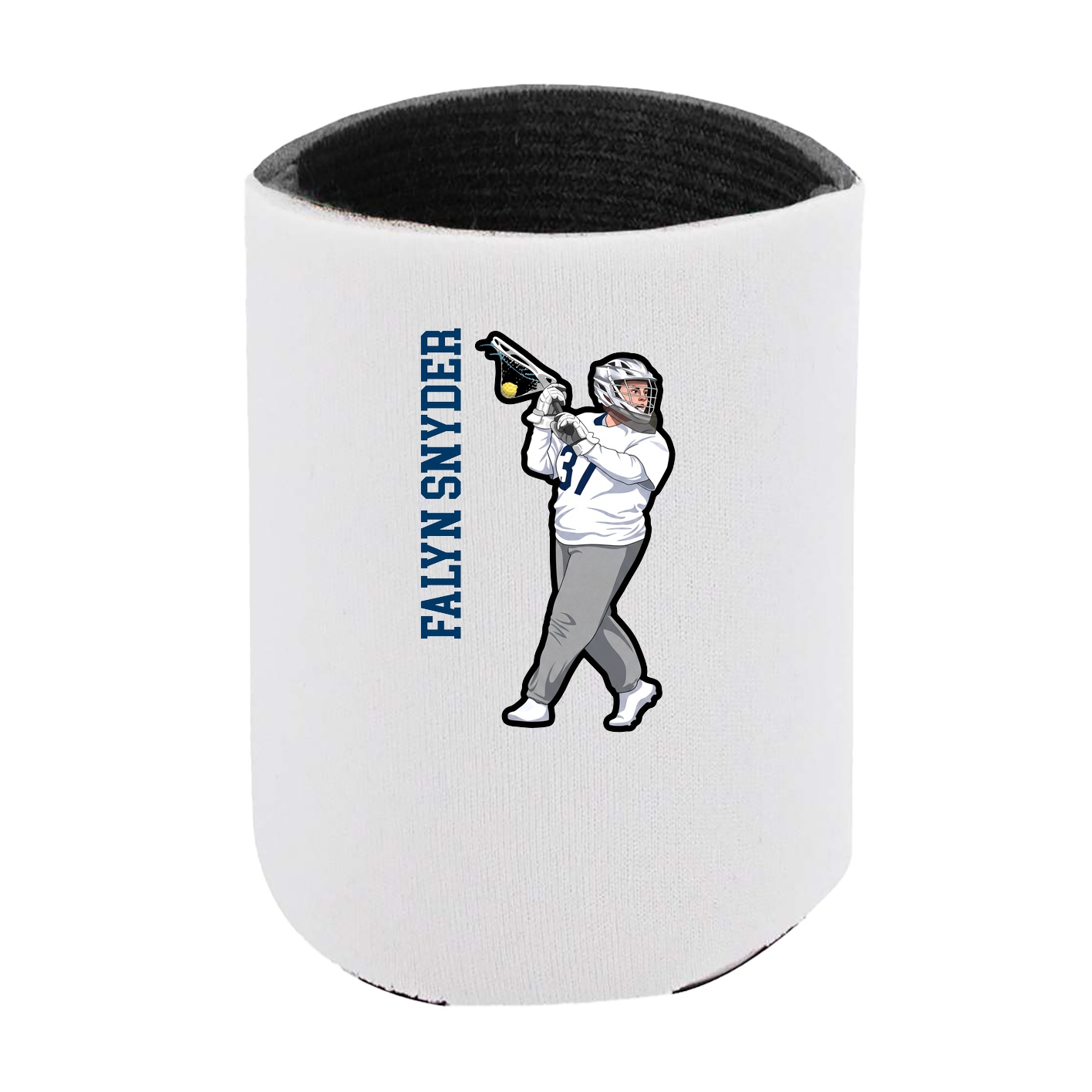 Can Holder — Name Vertical in White