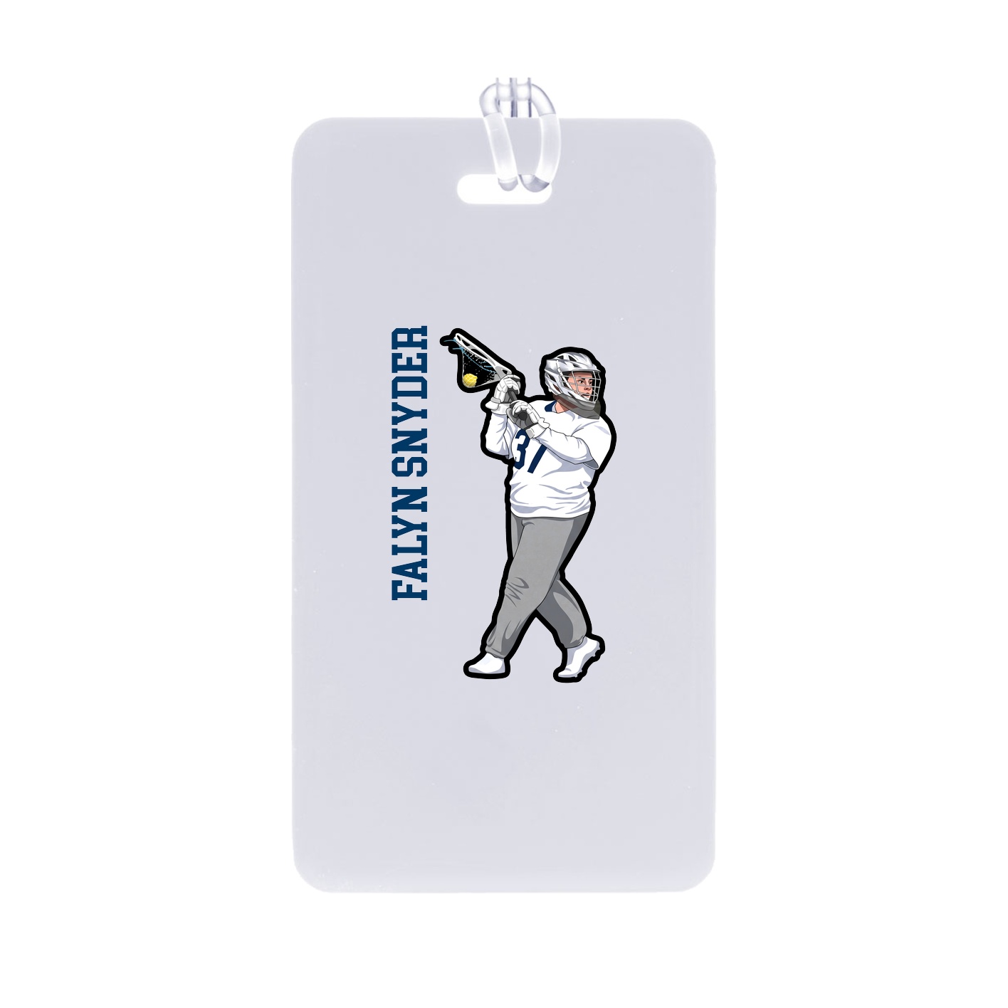 Bag Tag — Name Vertical in Classic