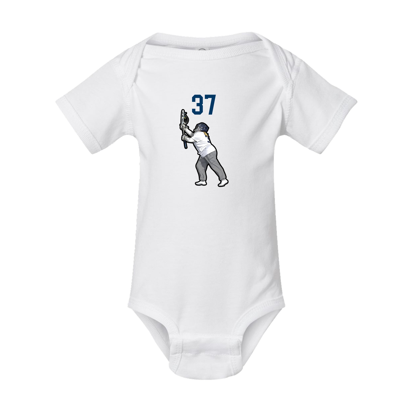 Baby Onesie — Number Top in White