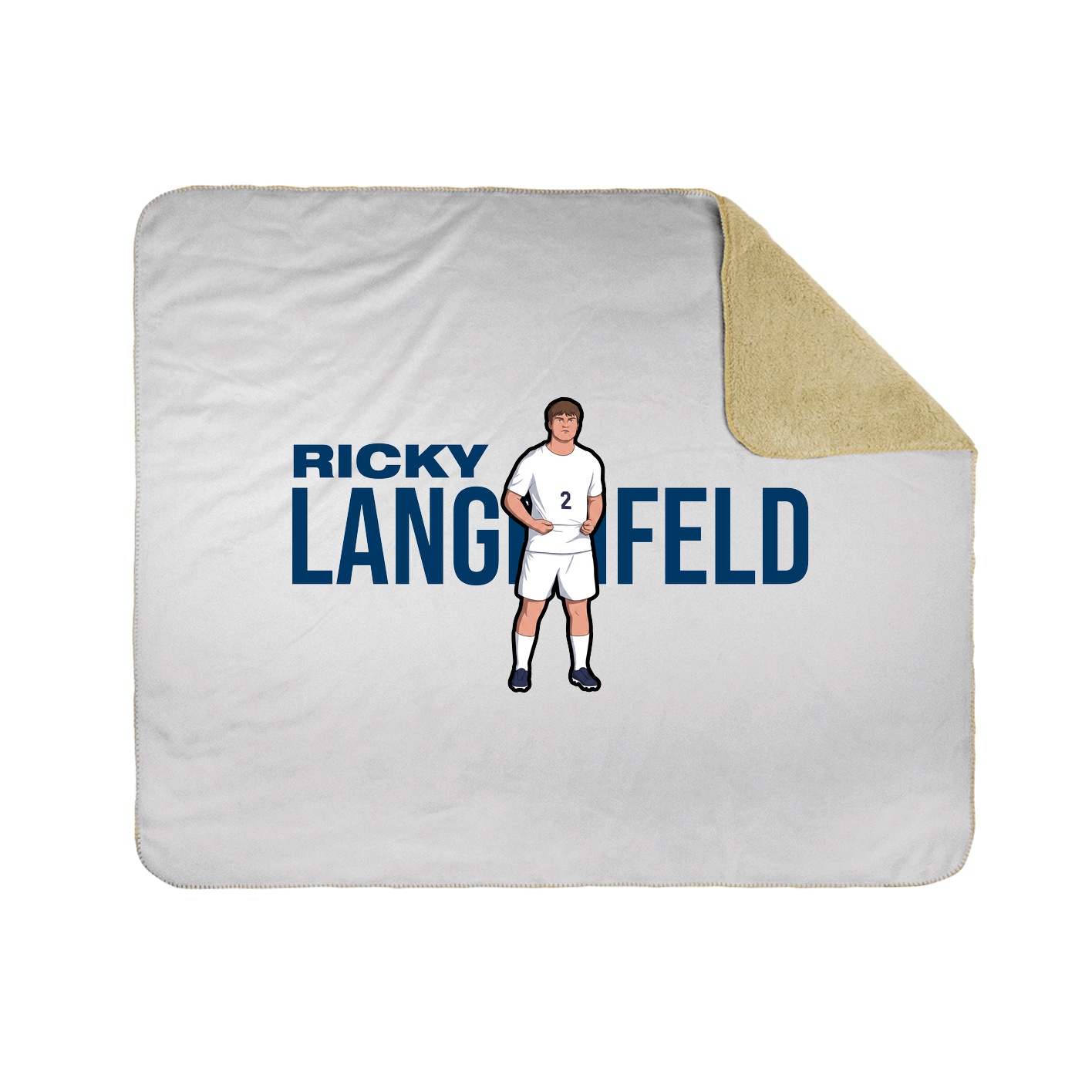 Throw Blanket — Player Name in White
