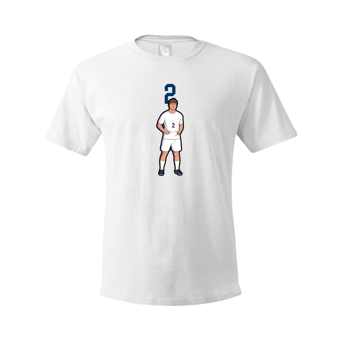Tee — Number Top in White