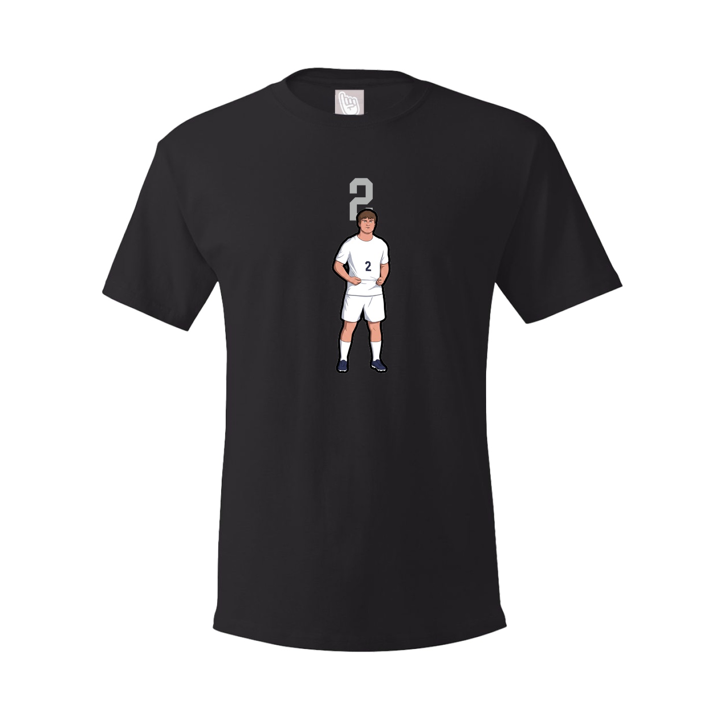 Youth Tee — Number Top in Black
