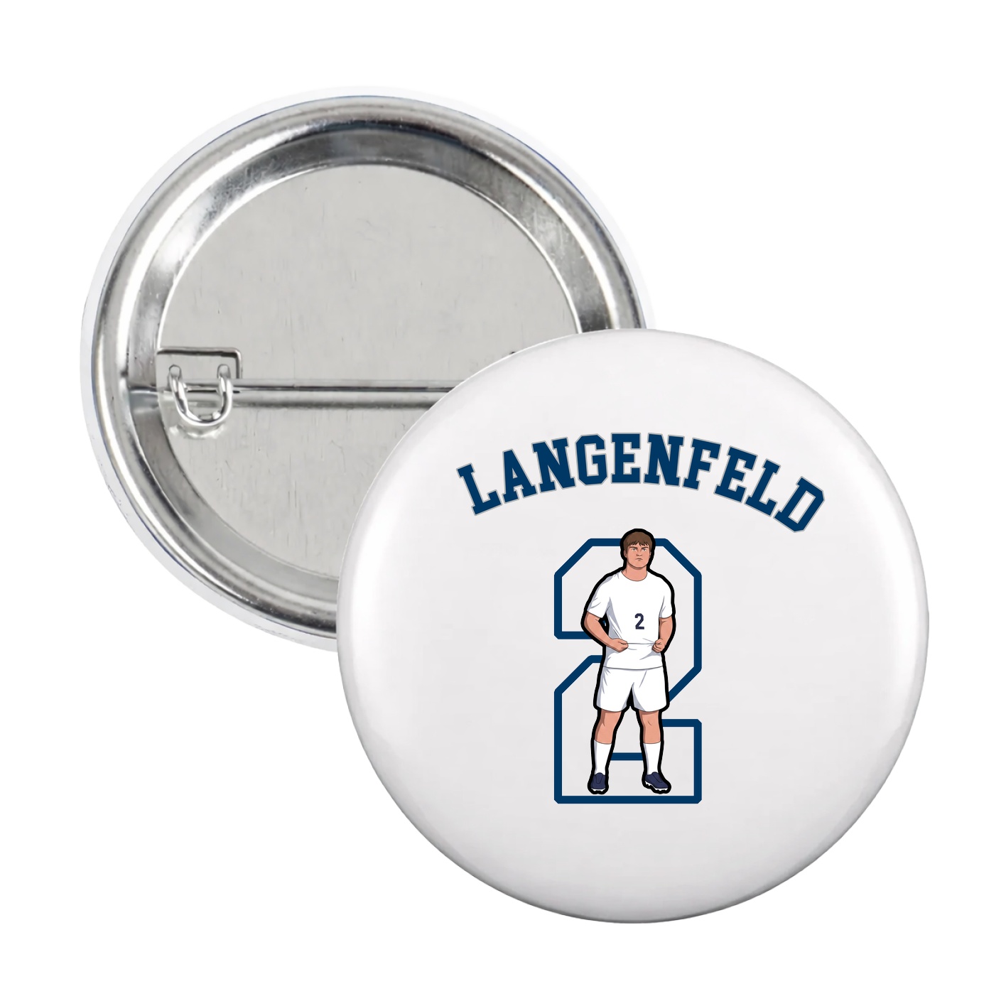 Game Day Button — Shirsey Arch in White