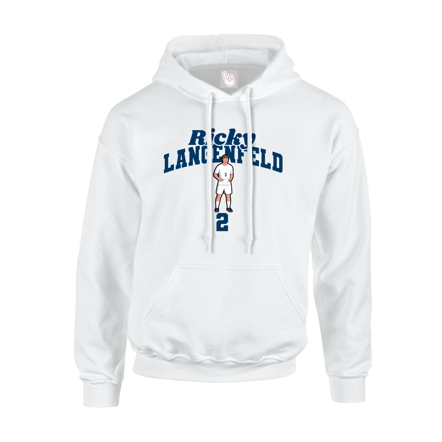 Youth Hoodie — Signature Arch in White