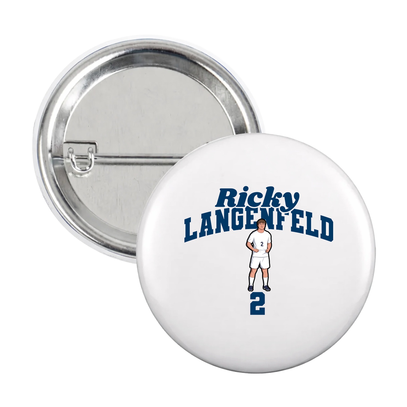 Game Day Button — Signature Arch in White
