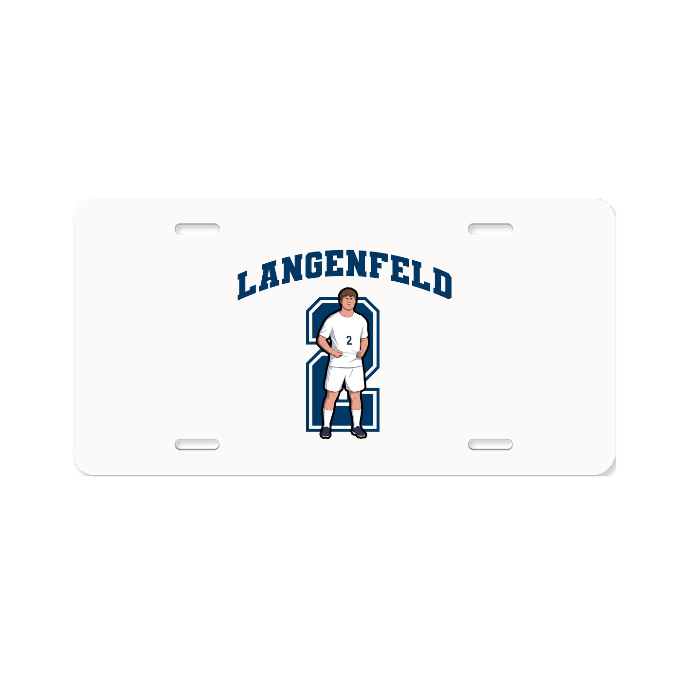 License Plate — Number in Classic