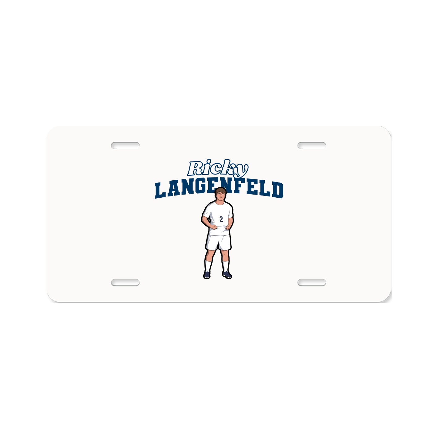 License Plate — Name Arch in Classic