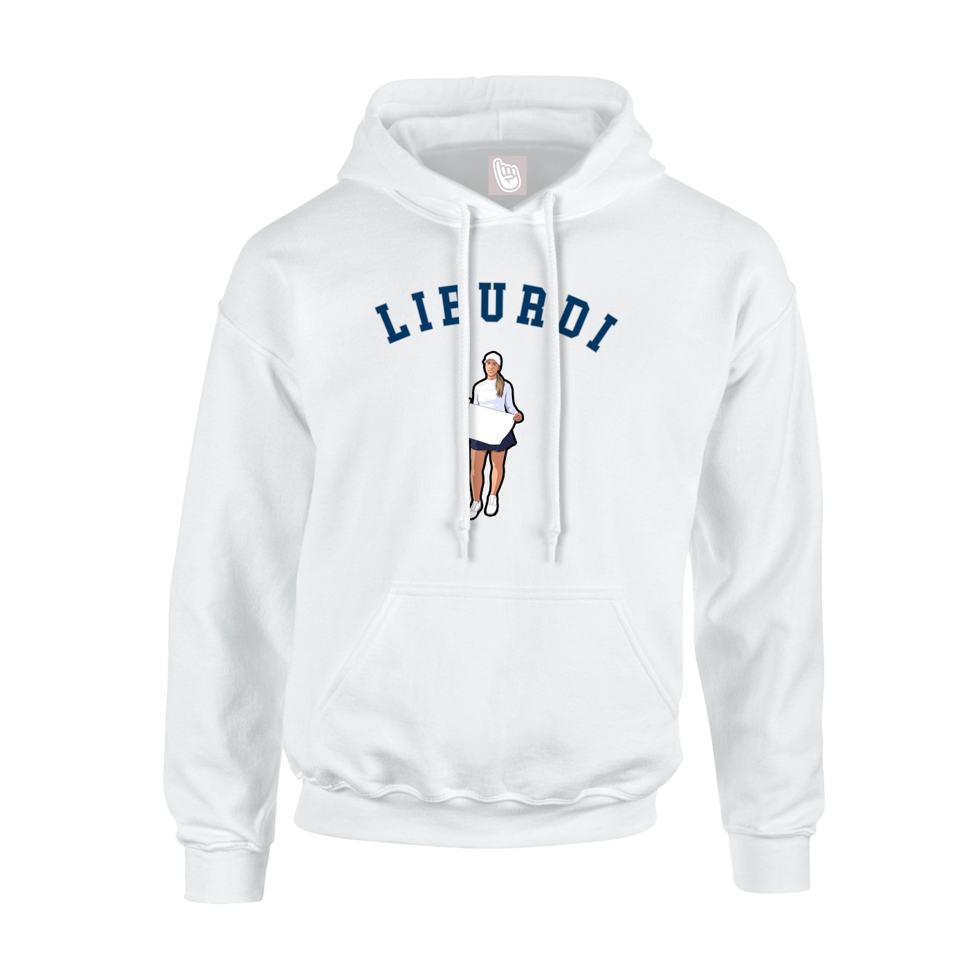 Hoodie — Shirsey Arch in White