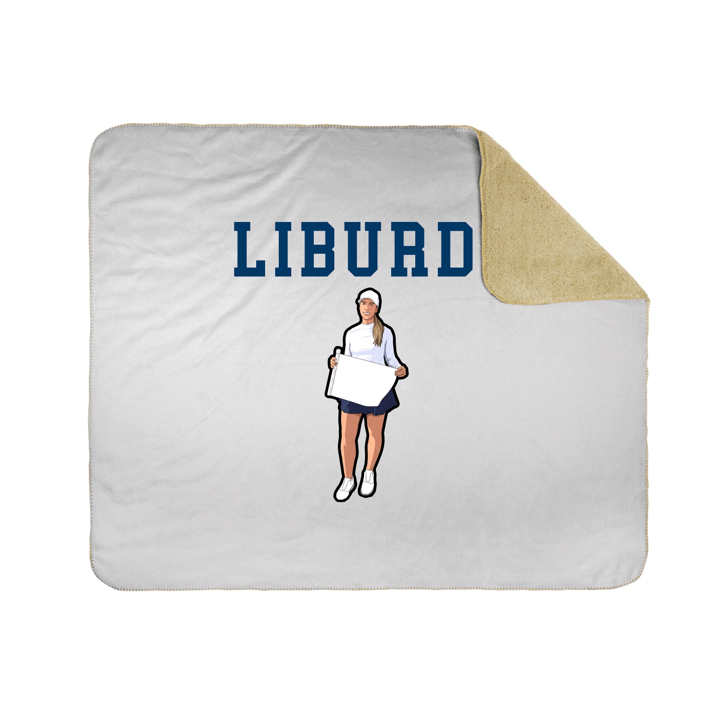 Throw Blanket — Shirsey in White