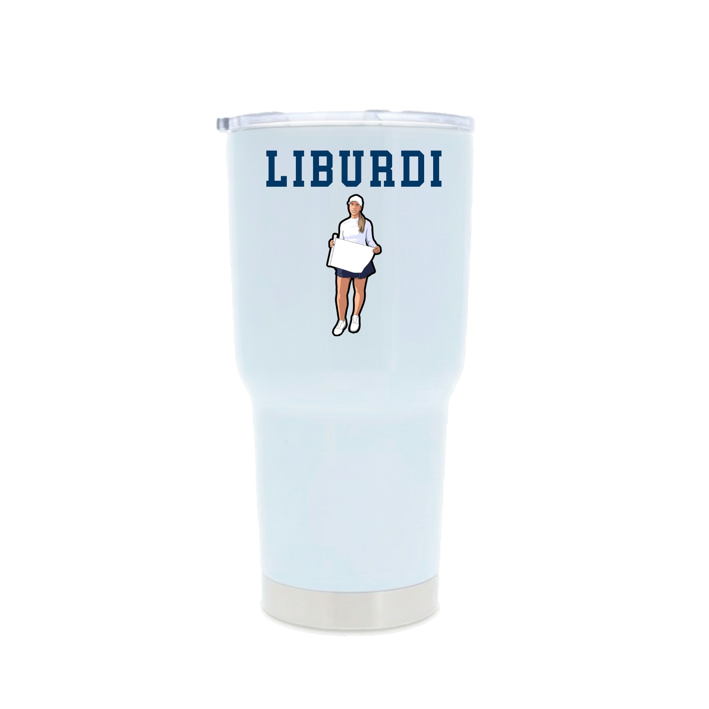 30oz Stainless Steel Tumbler — Shirsey in White