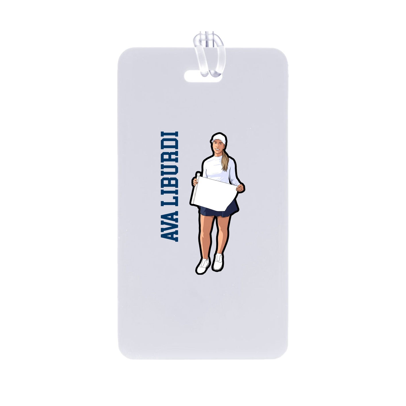 Bag Tag — Name Vertical in Classic