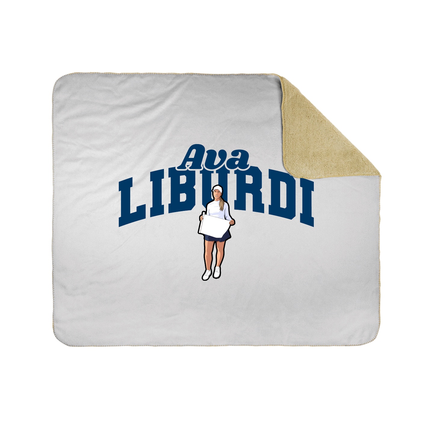 Throw Blanket — Signature Arch in White