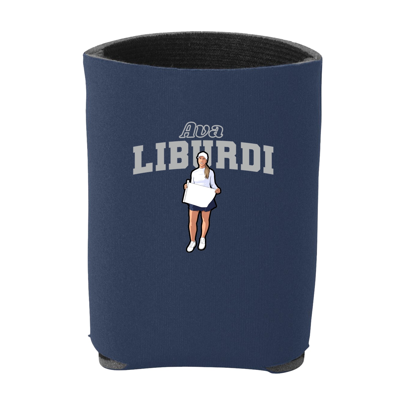 Can Holder — Name Arch in Navy