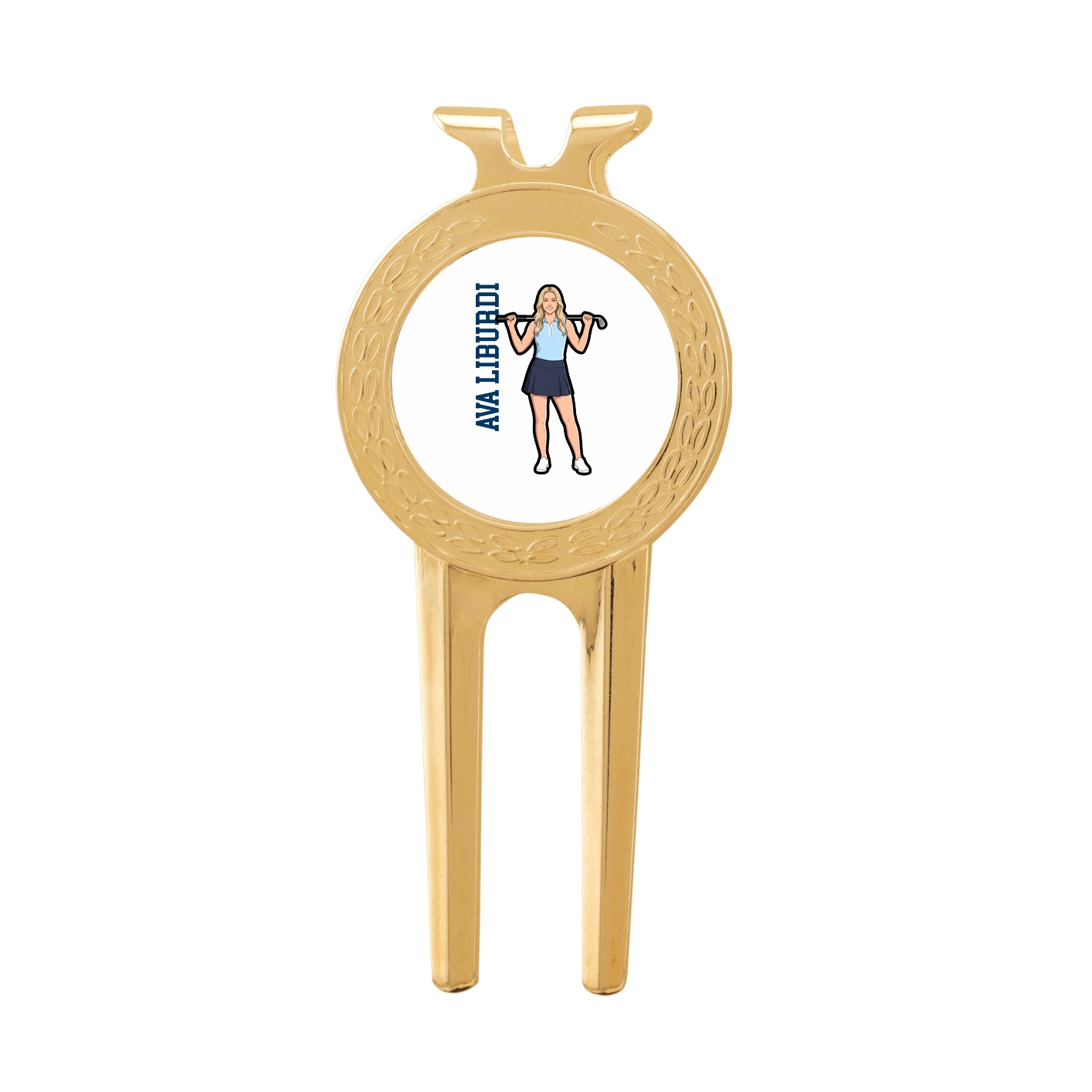Divot Tool with Ball Marker — Name Vertical in Classic