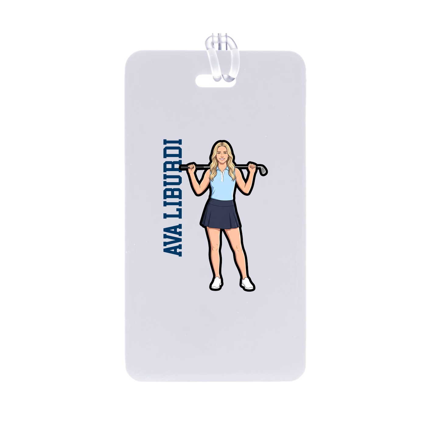 Bag Tag — Name Vertical in Classic
