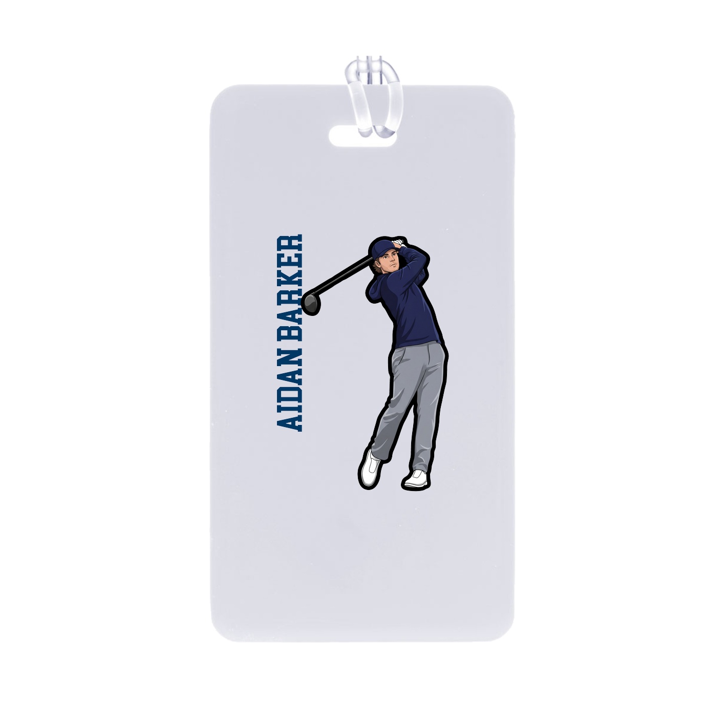 Bag Tag — Name Vertical in Classic