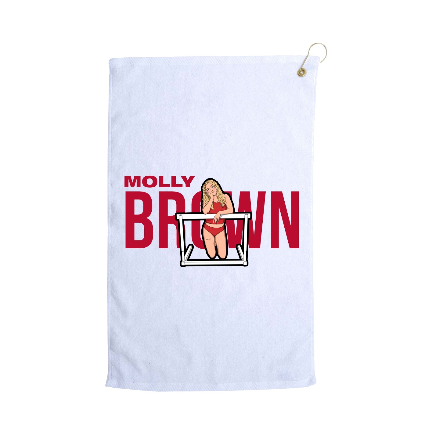 Golf Towel — Player Name in White