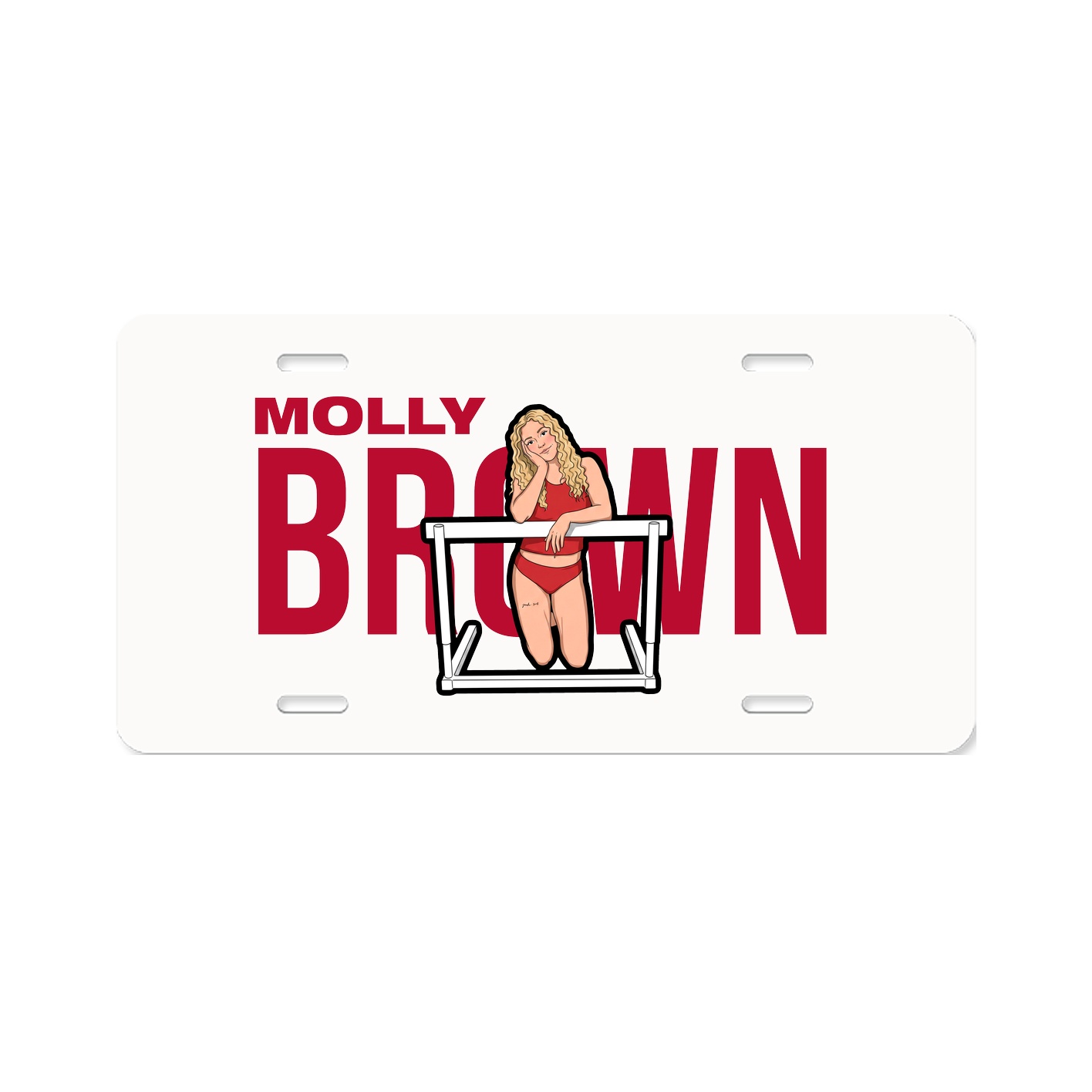 License Plate — Player Name in Classic