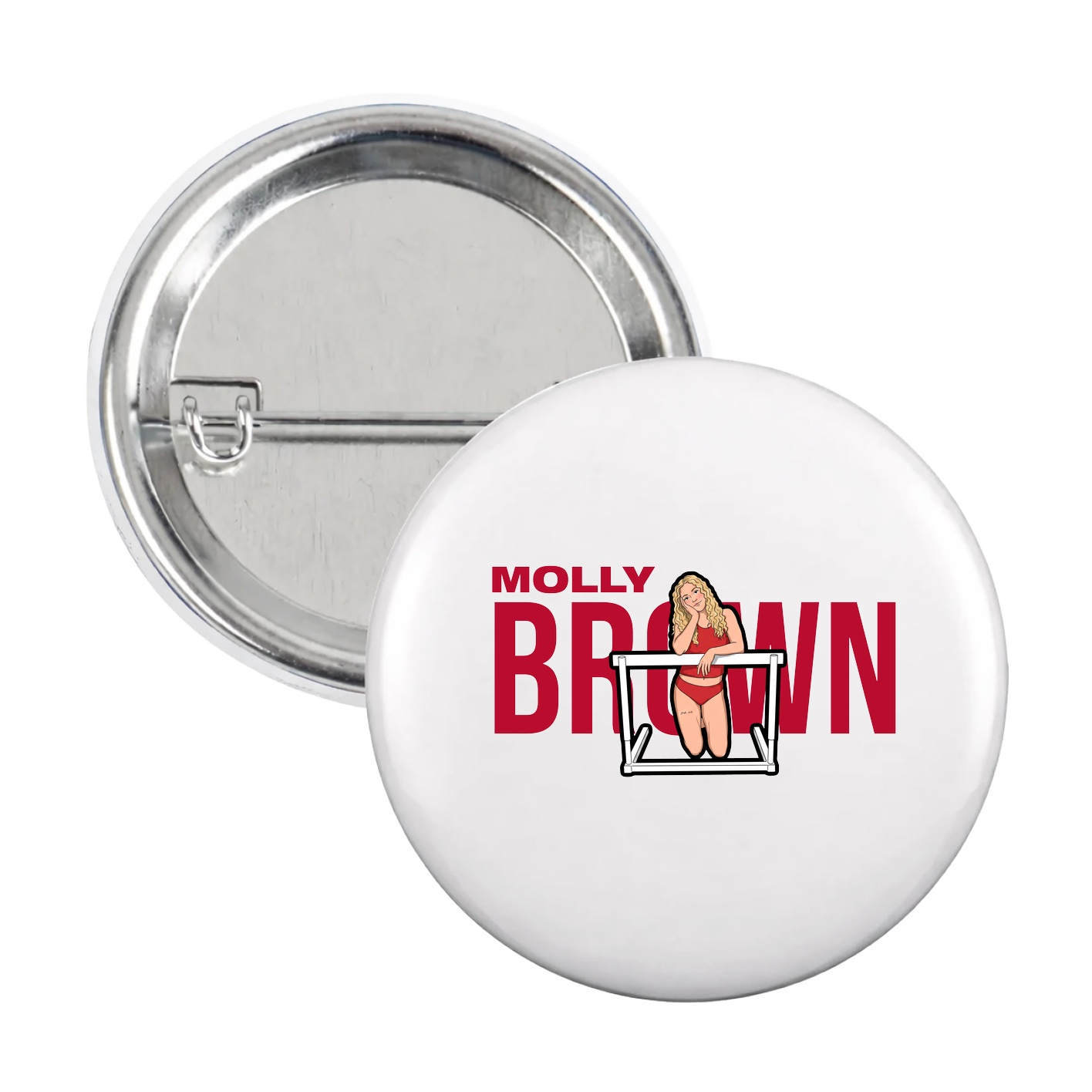 Game Day Button — Player Name in White