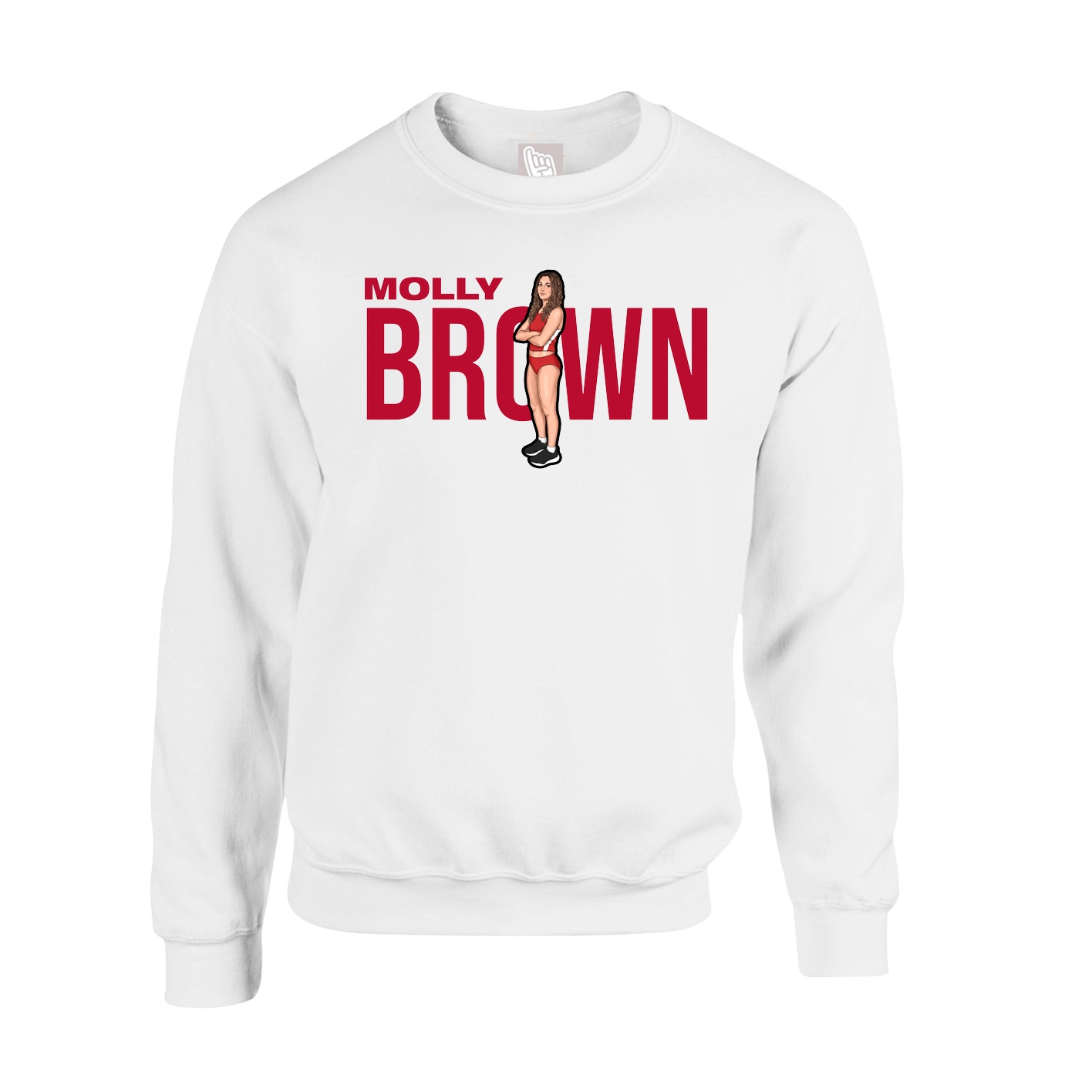 Fleece Crew — Player Name in White