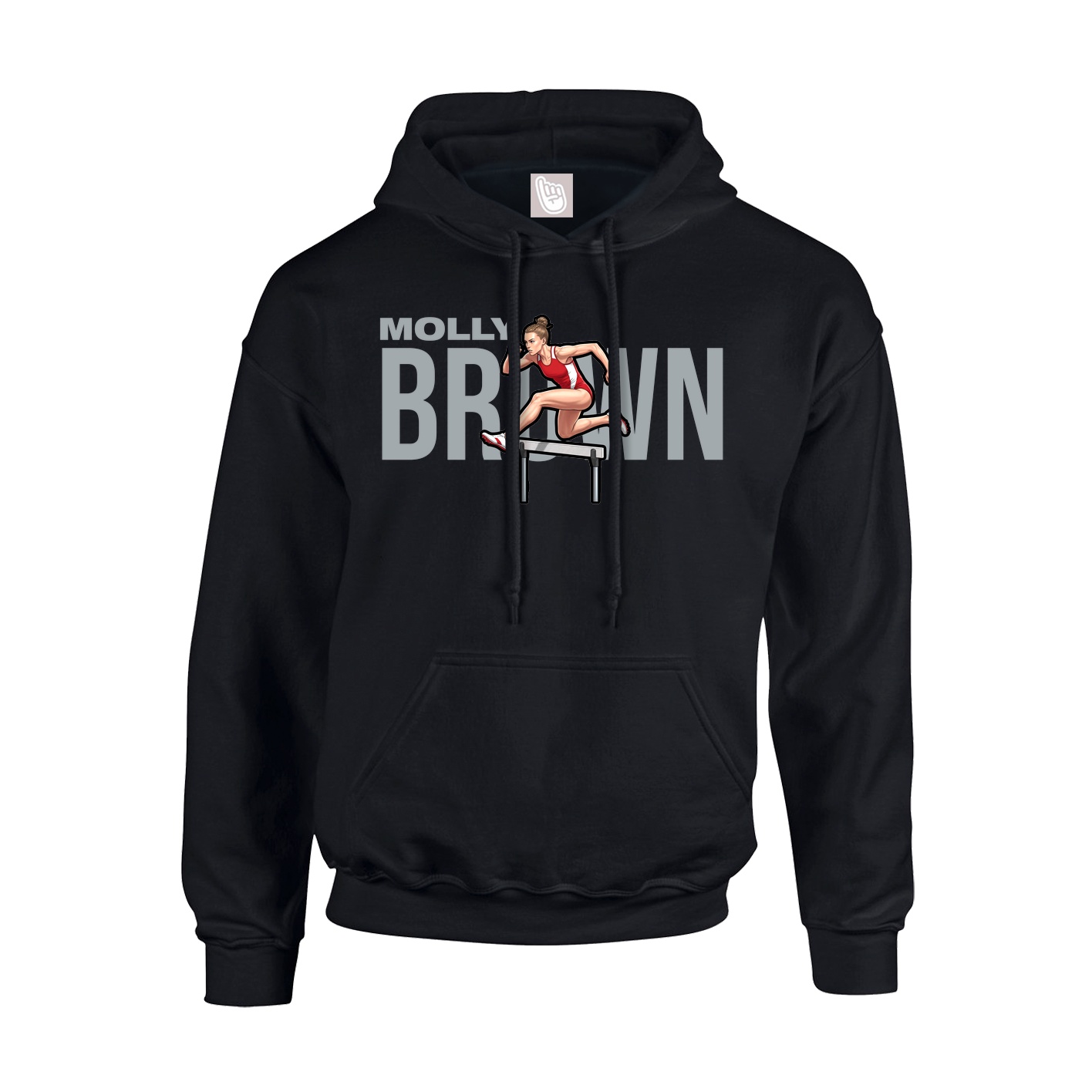 Youth Hoodie — Player Name in Black