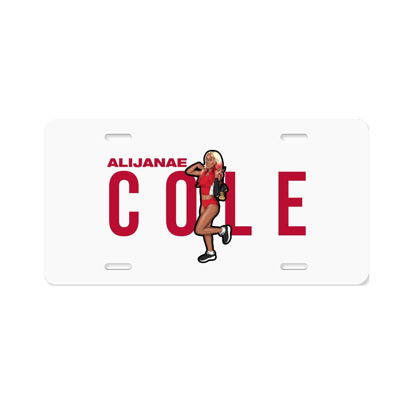 License Plate — Player Name in Classic