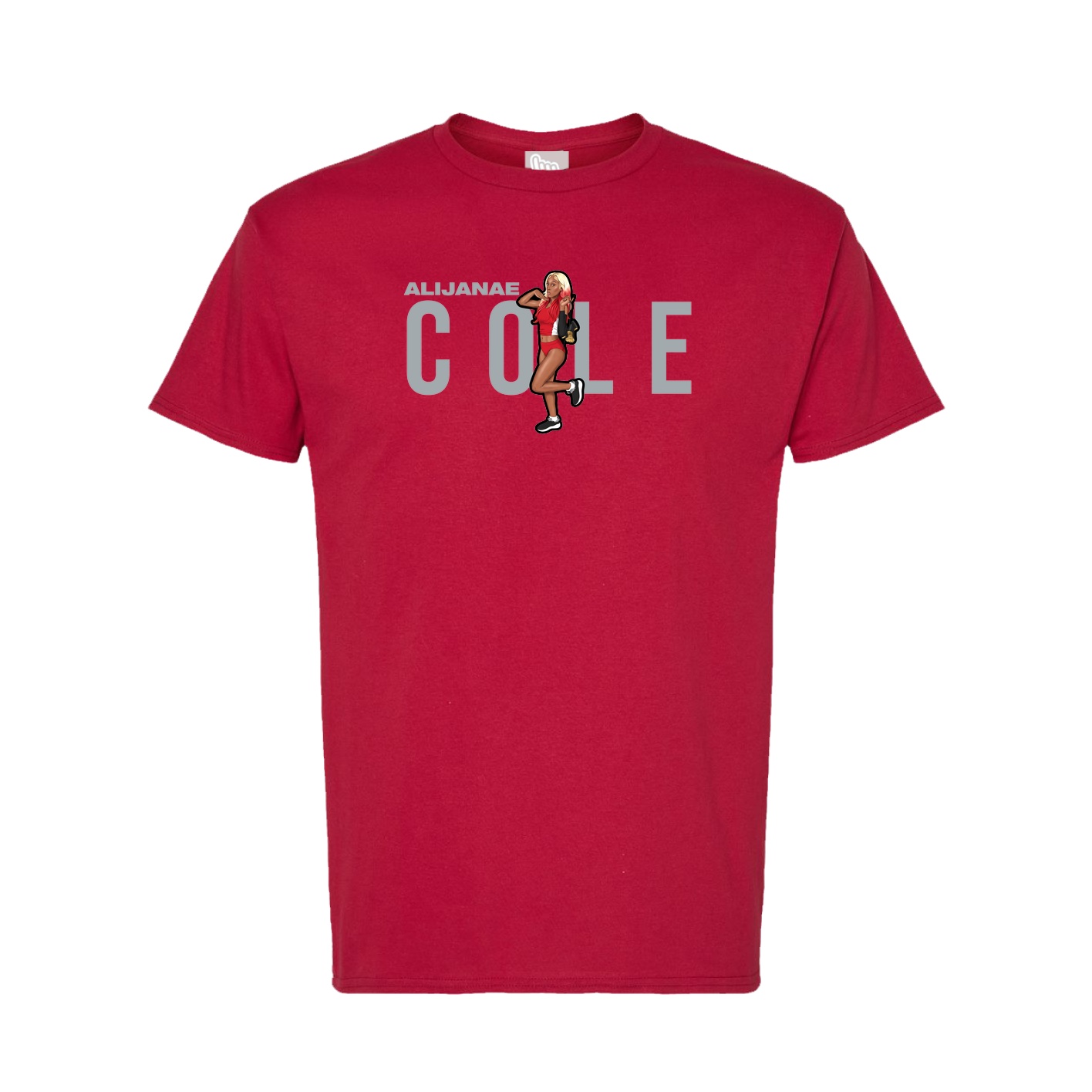 Tee — Player Name in Crimson