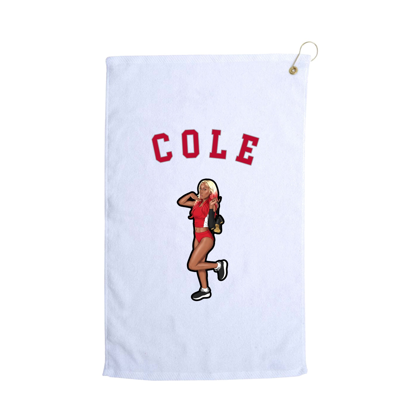 Golf Towel — Shirsey Arch in White