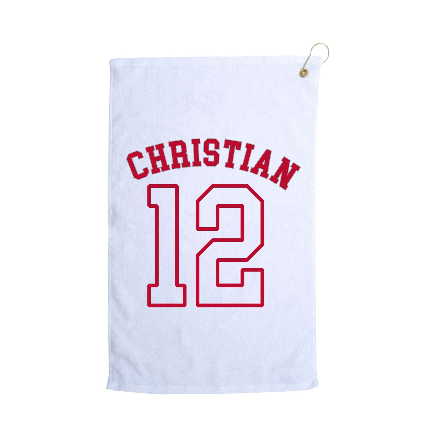Golf Towel — Shirsey Arch in White