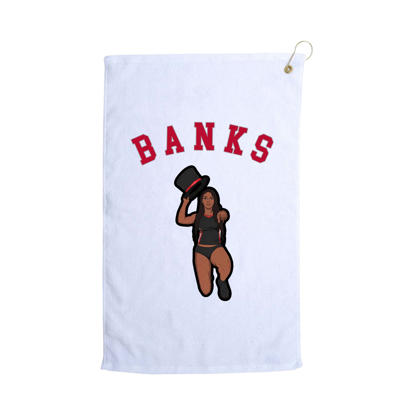 Golf Towel — Shirsey Arch in White