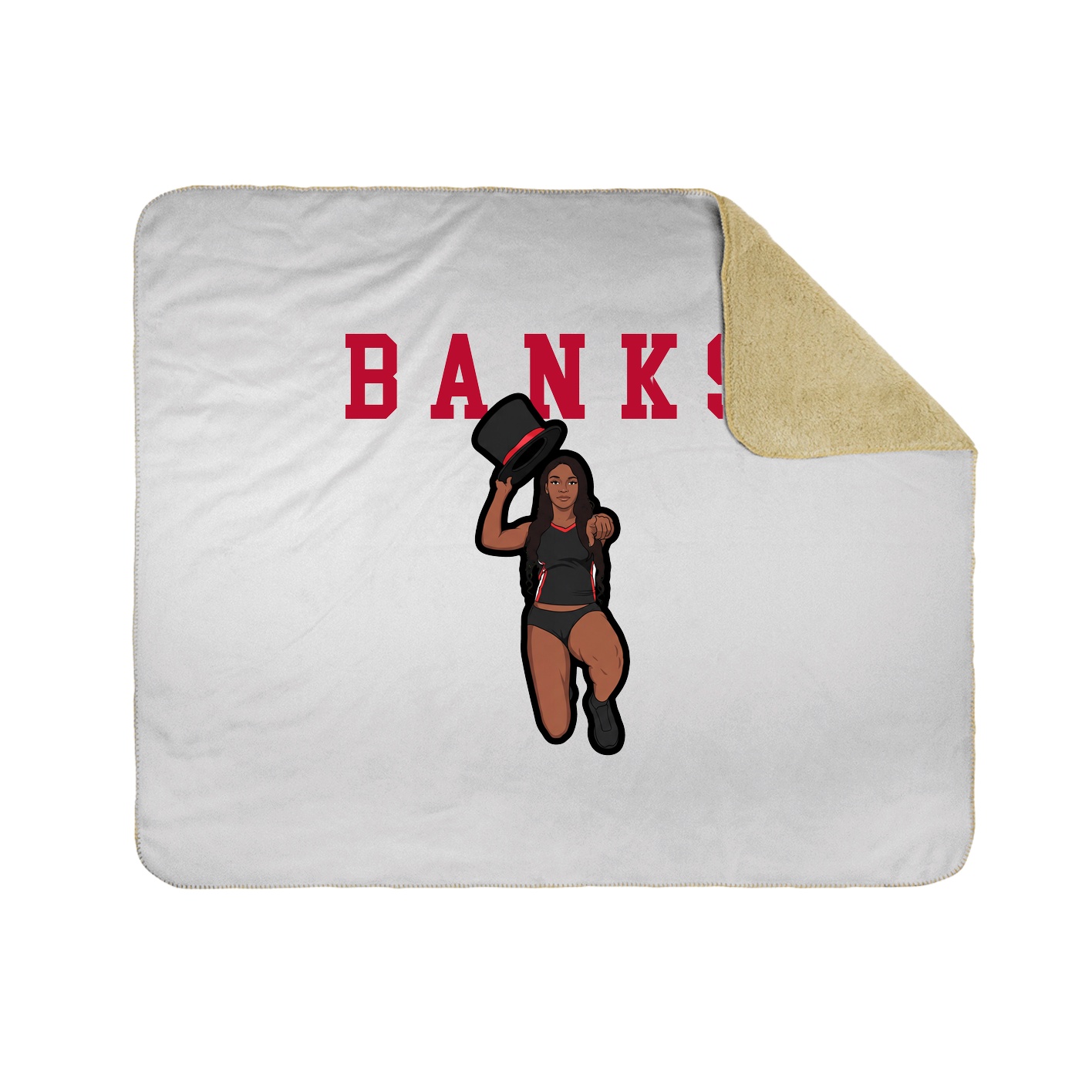 Throw Blanket — Shirsey in White