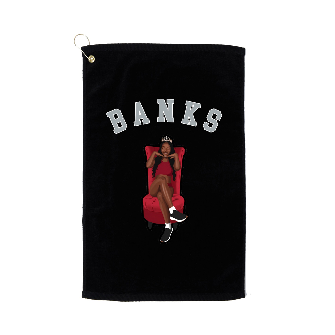 Golf Towel — Shirsey Arch in Black