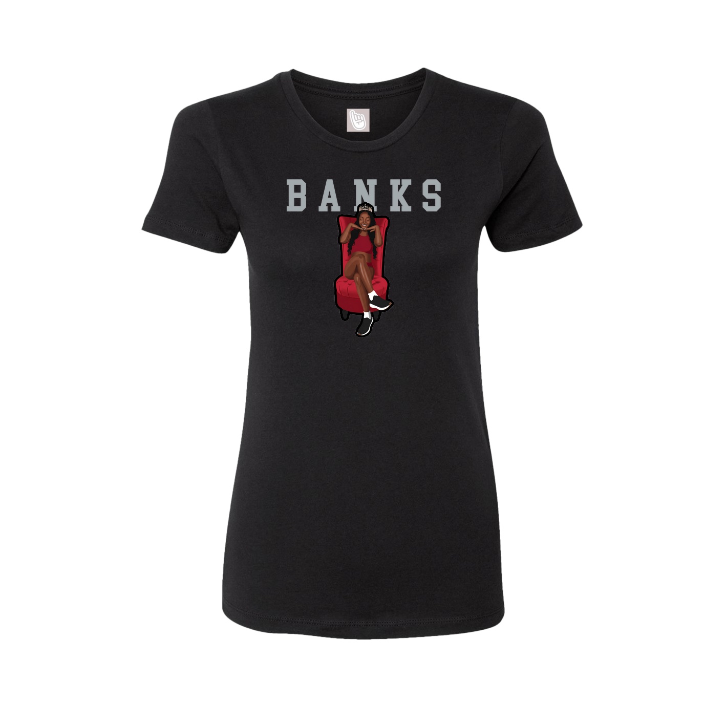 Fitted Women's Tee — Shirsey in Black