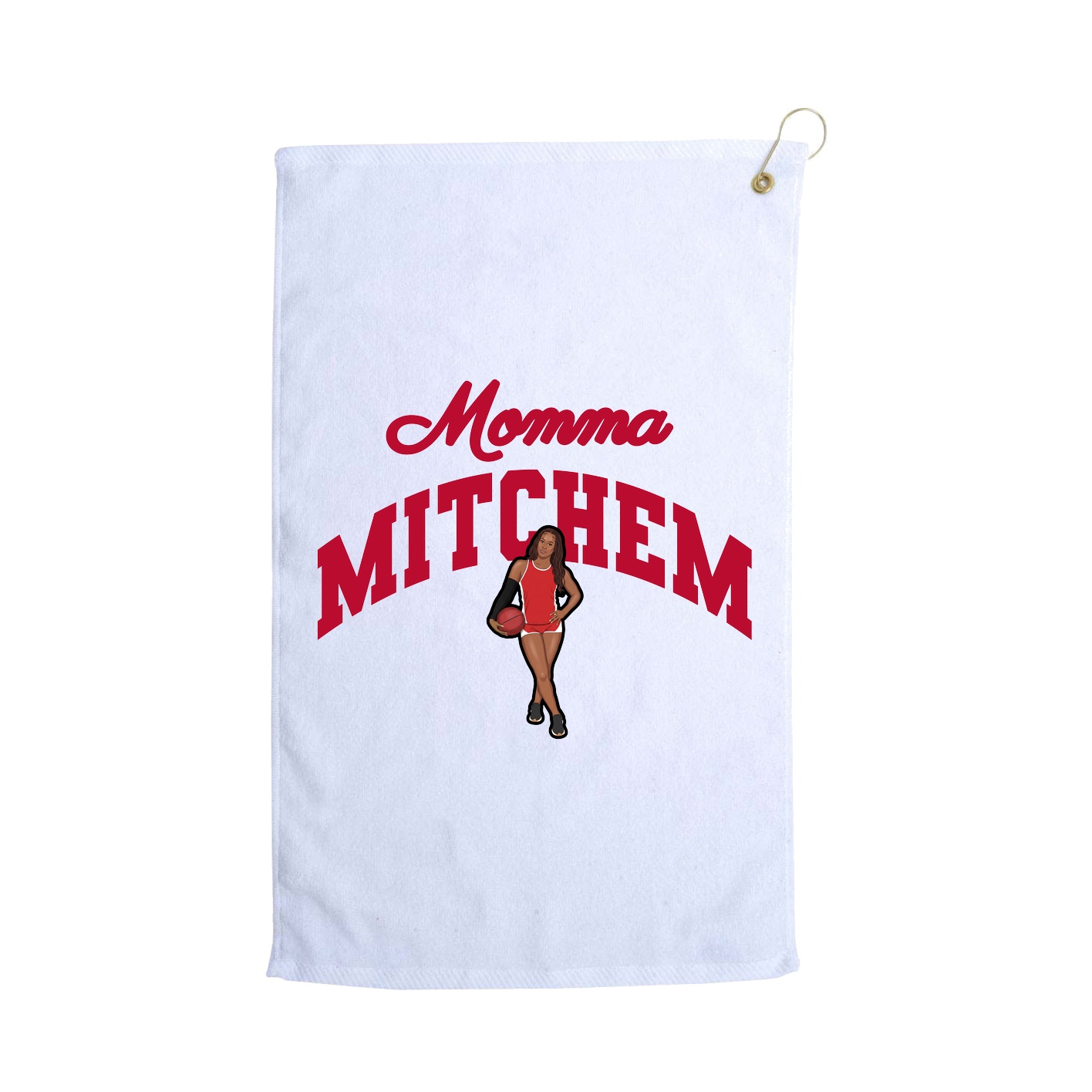 Golf Towel — Mothers Day Arch in White