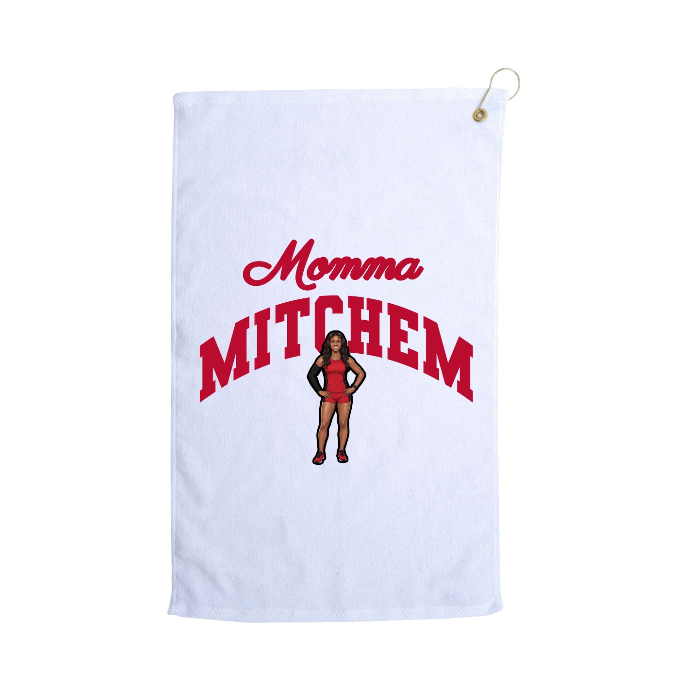 Golf Towel — Mothers Day Arch in White