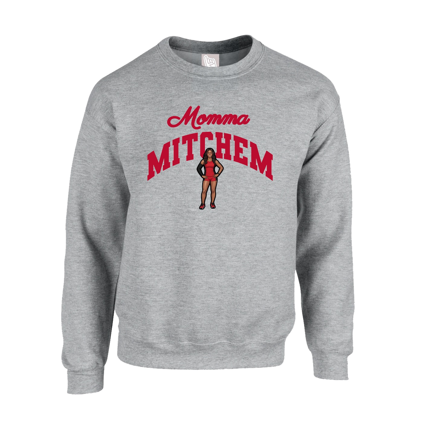Fleece Crew — Mothers Day Arch in Grey