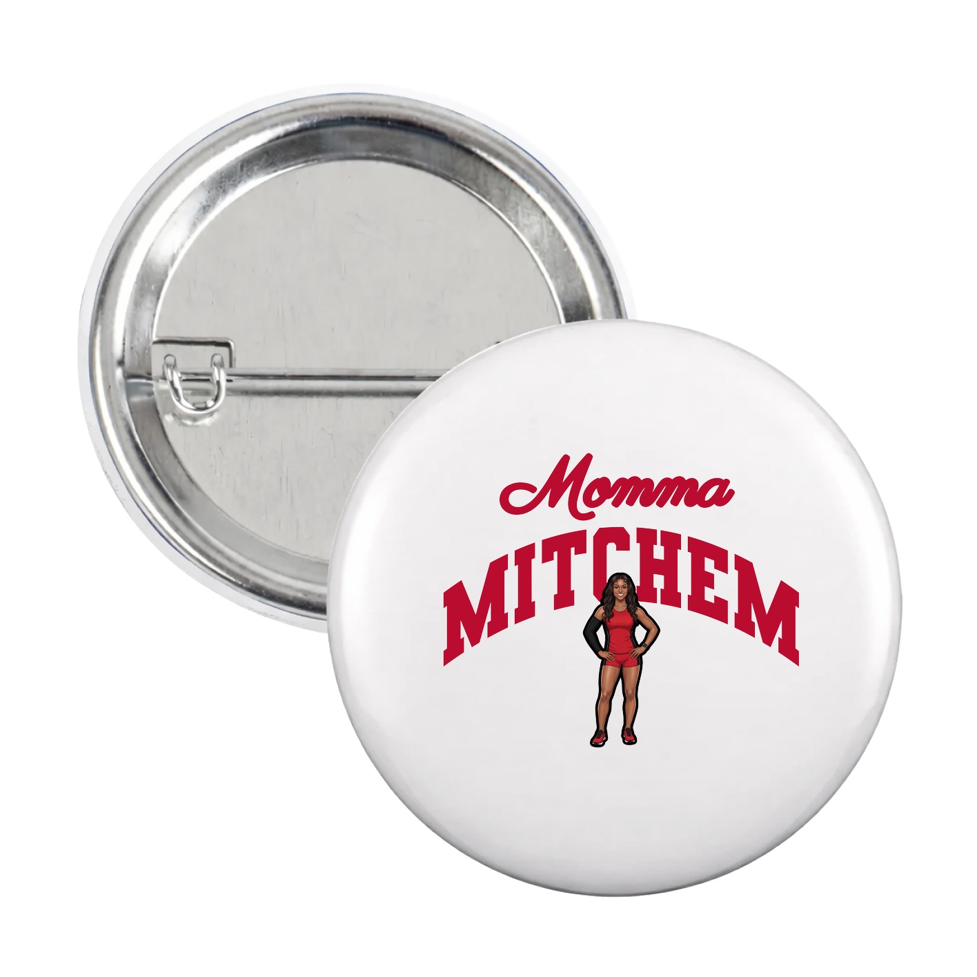 Game Day Button — Mothers Day Arch in White
