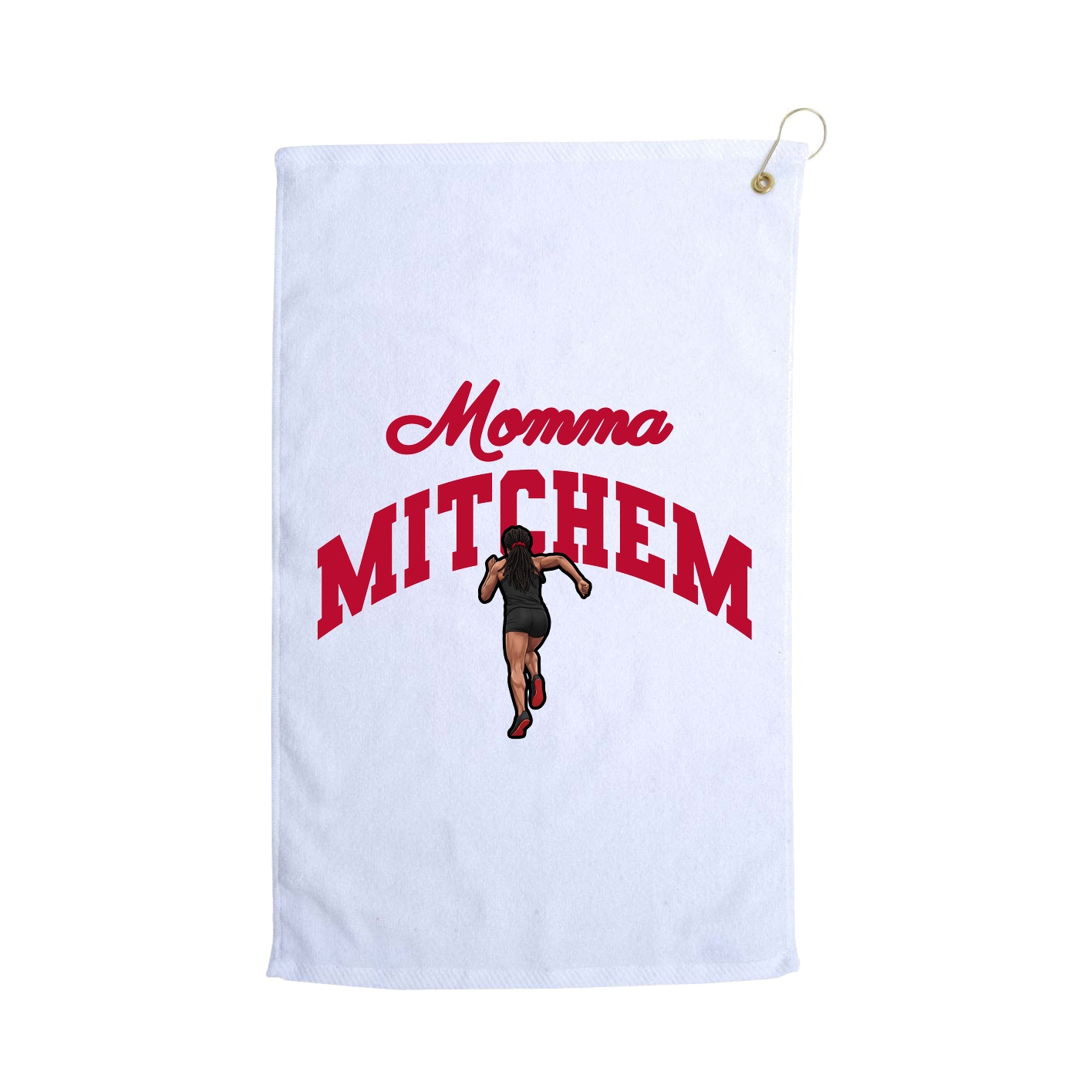 Golf Towel — Mothers Day Arch in White