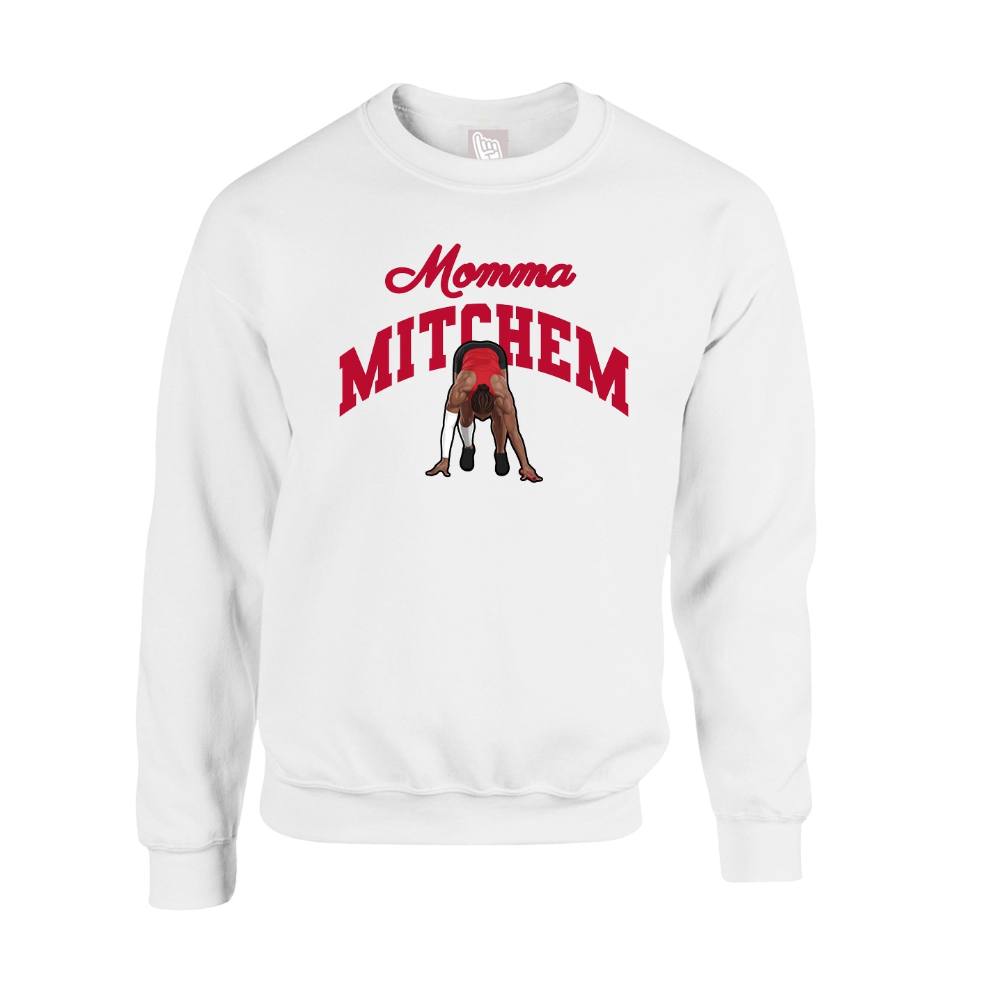 Fleece Crew — Mothers Day Arch in White