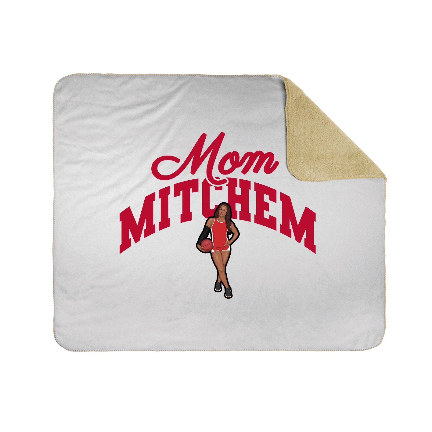 Throw Blanket — Mothers Day Arch in White