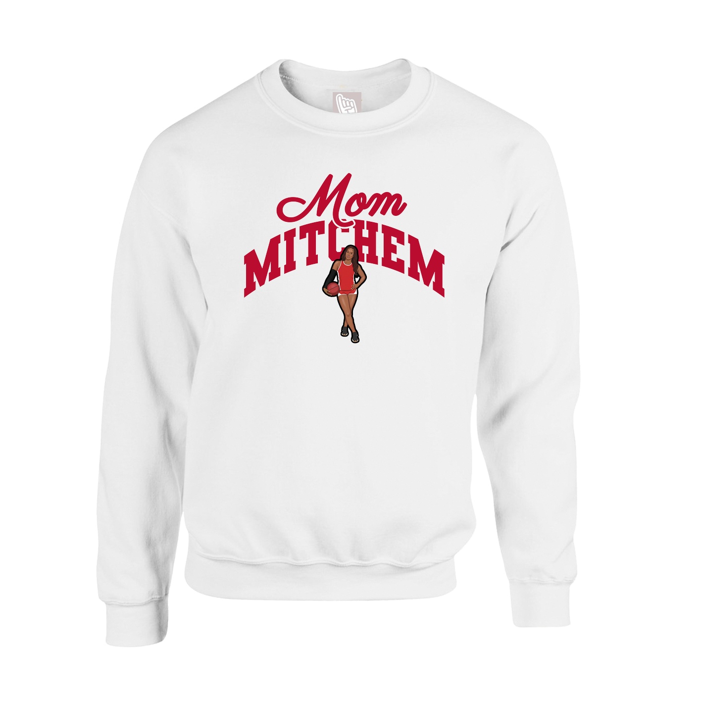 Fleece Crew — Mothers Day Arch in White