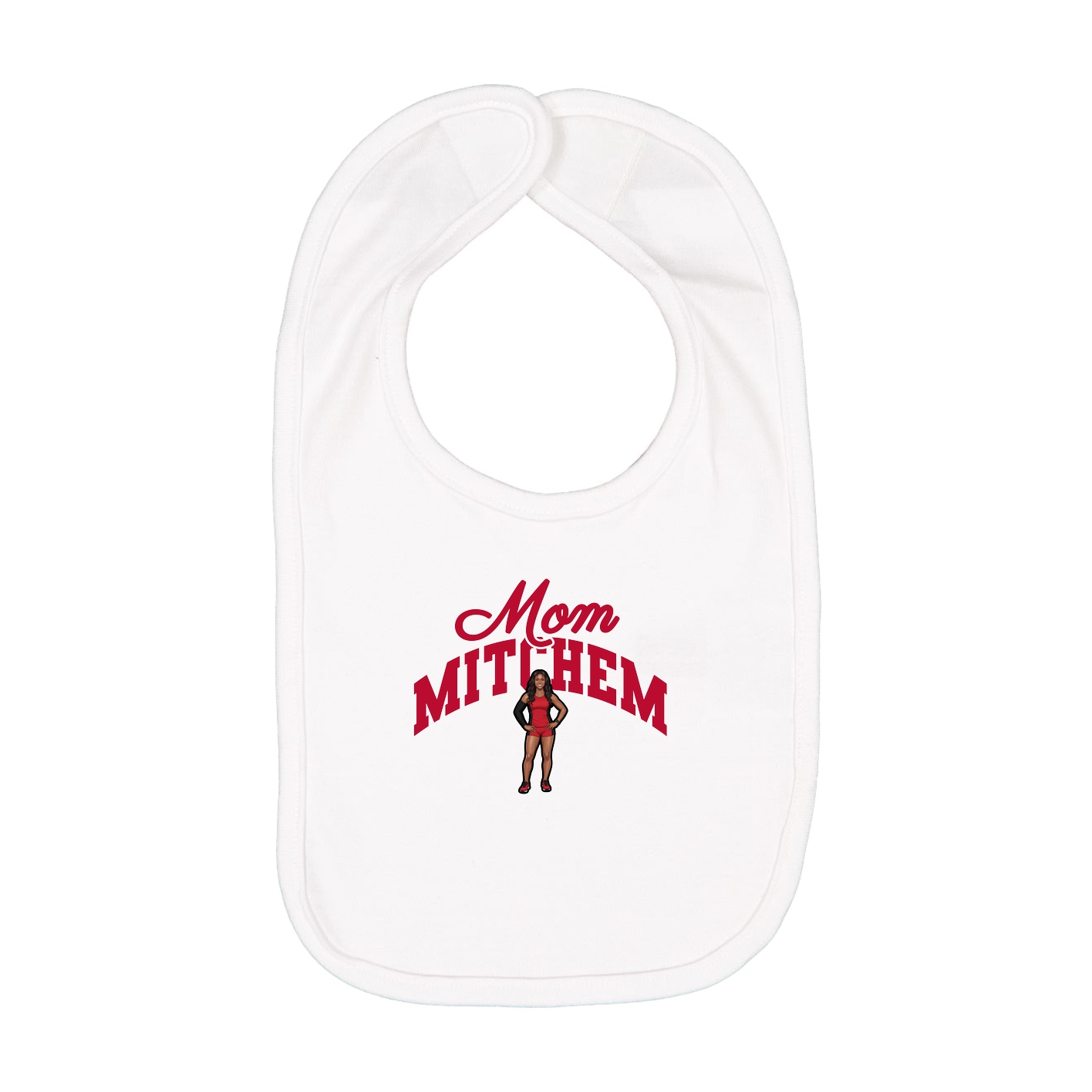 Infant Bib — Mothers Day Arch in White