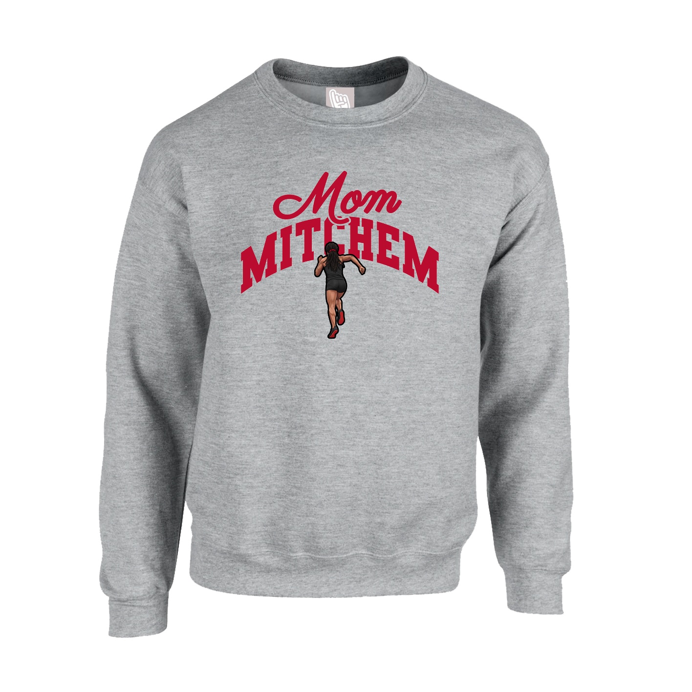 Fleece Crew — Mothers Day Arch in Grey