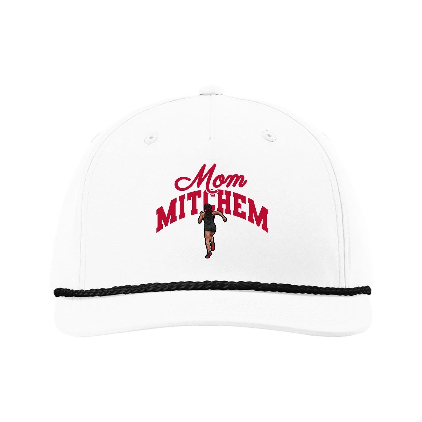 Five-Panel Classic Rope Cap — Mothers Day Arch in White