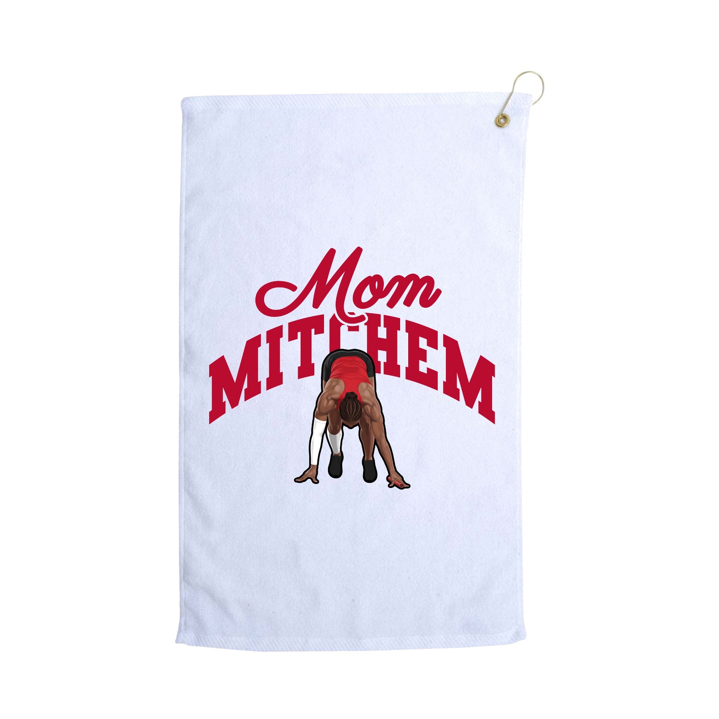 Golf Towel — Mothers Day Arch in White