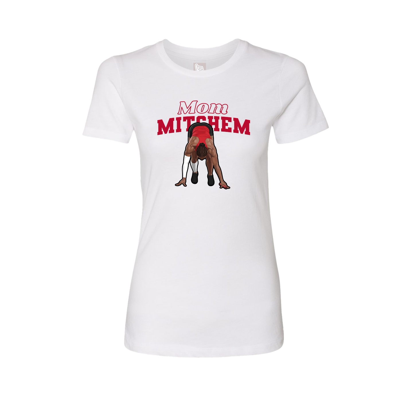 Womens Tee — Mothers Day Block in White
