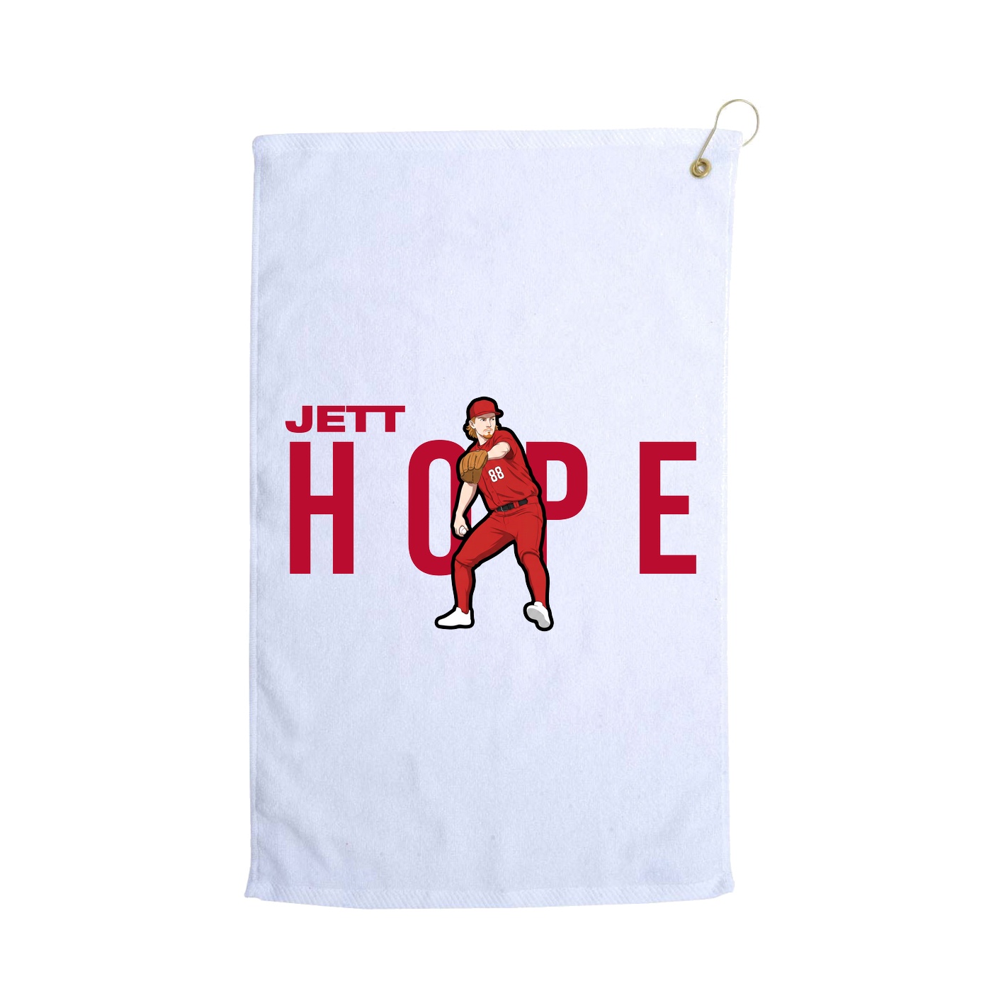 Golf Towel — Player Name in White