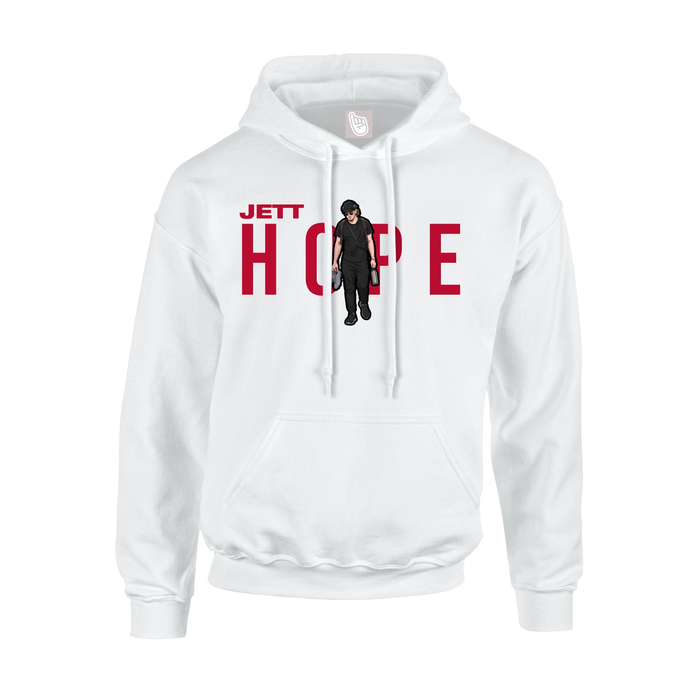 Youth Hoodie — Player Name in White
