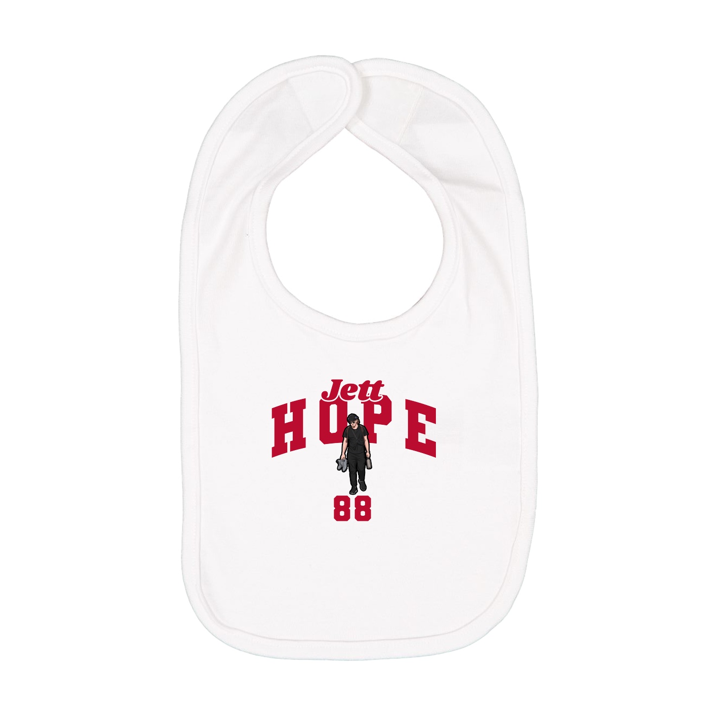 Infant Bib — Signature Arch in White